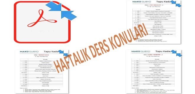 Haftalık Ders